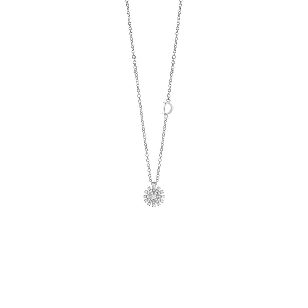 Margherita White Gold and Diamonds Necklace, 8mm